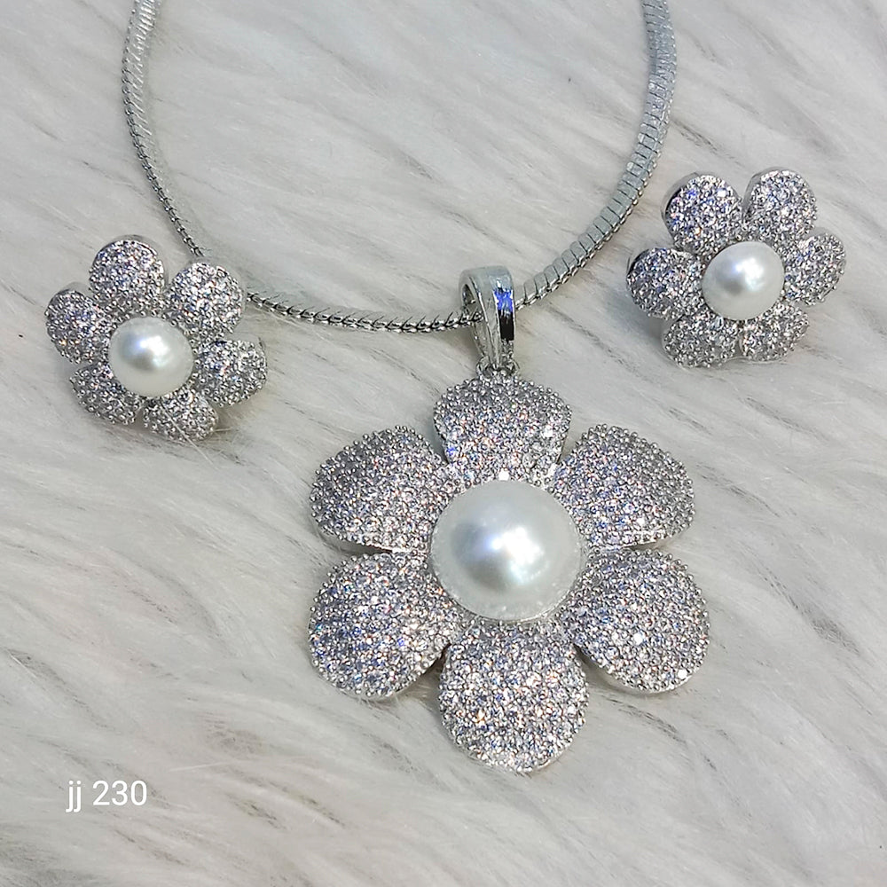 Jain Jewellers Ad Stone Pendant Set