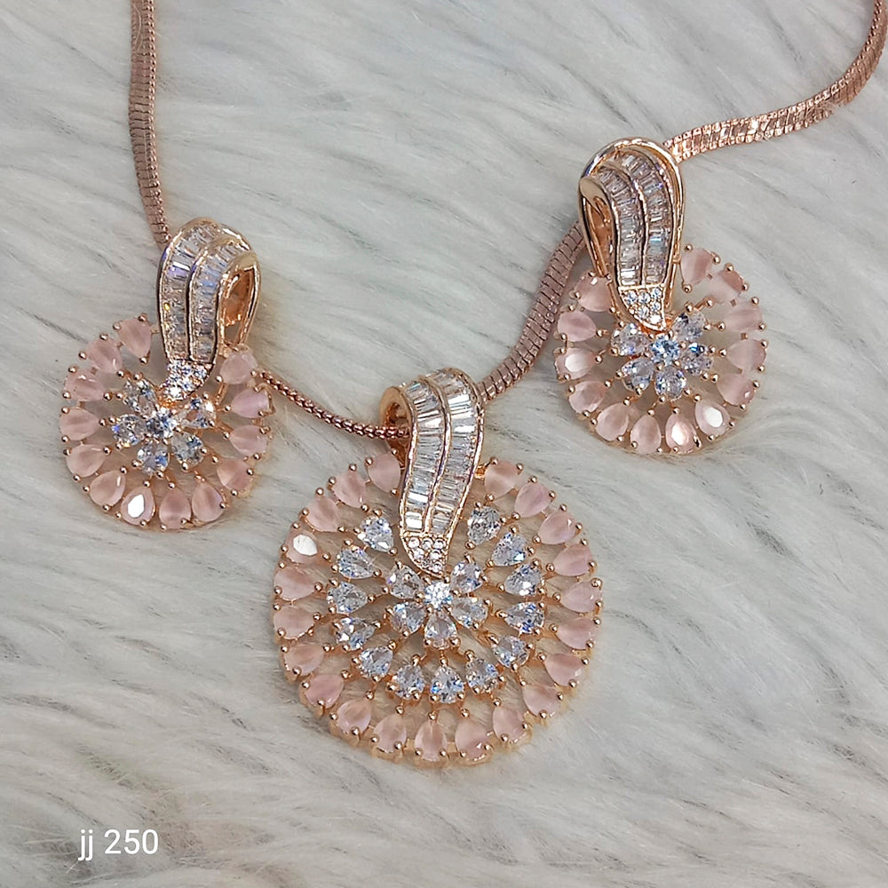 Jain Jewellers Ad Stone Pendant Set