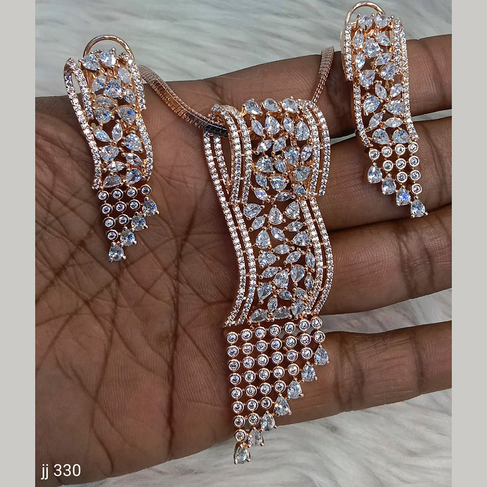 Jain Jewellers Ad Stone Pendant Set