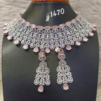 Jain Jewellers American Diamond Jewellery Necklace Set