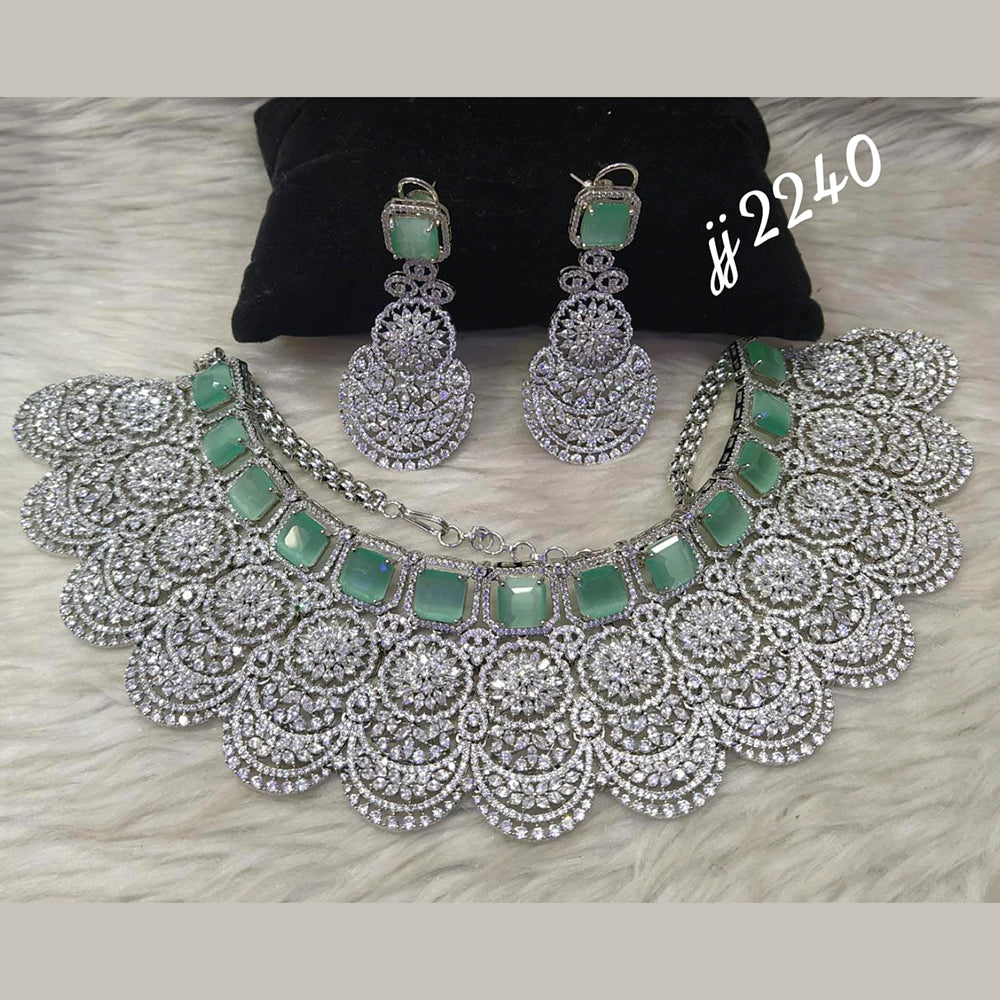Jain Jewellers American Diamond Jewellery Necklace Set