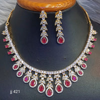 Jain Jewellers American Diamond Jewellery Necklace Set