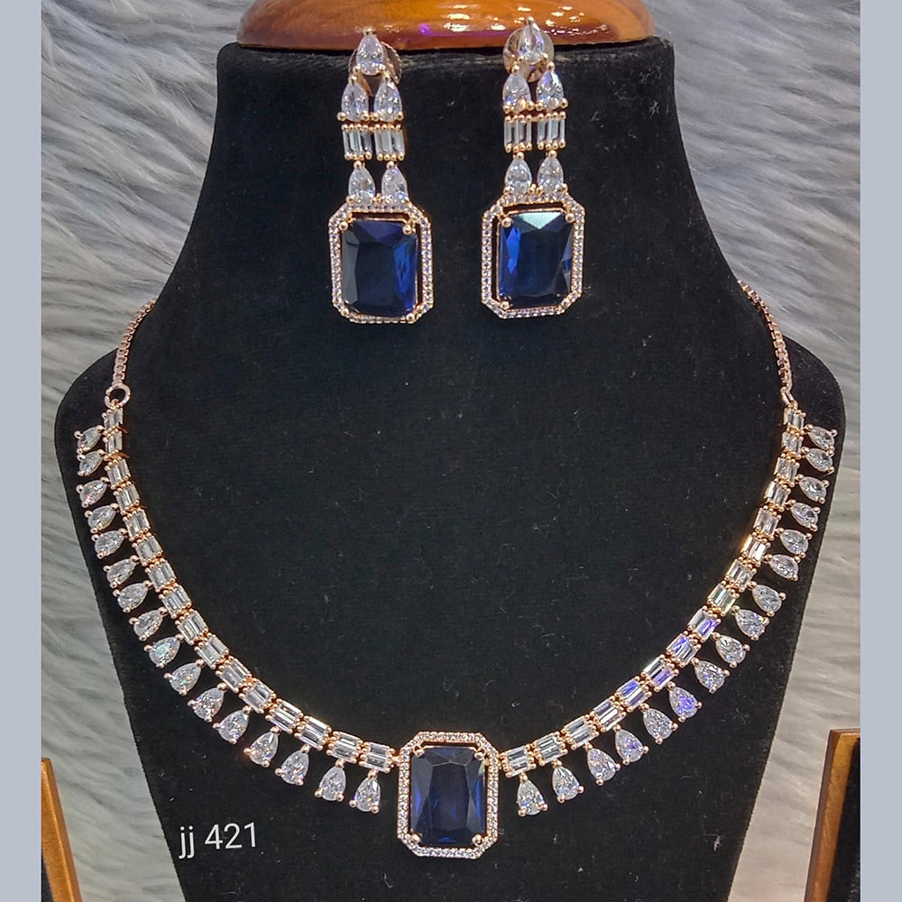 Jain Jewellers American Diamond Jewellery Necklace Set