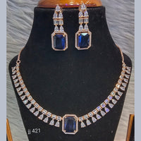 Jain Jewellers American Diamond Jewellery Necklace Set