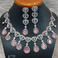 Jain Jewellers American Diamond Jewellery Necklace Set