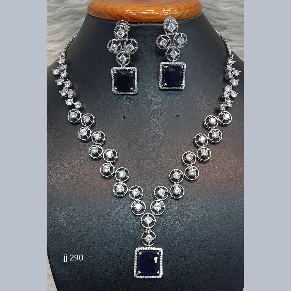 Jain Jewellers American Diamond Jewellery Necklace Set