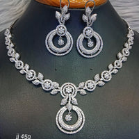 Jain Jewellers American Diamond Jewellery Necklace Set
