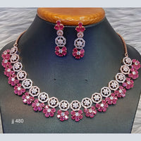 Jain Jewellers American Diamond Jewellery Necklace Set