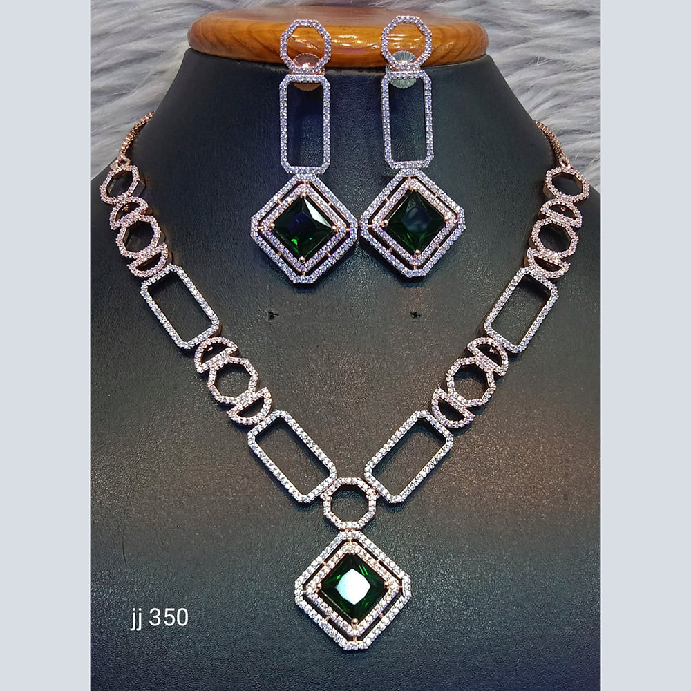 Jain Jewellers American Diamond Jewellery Necklace Set