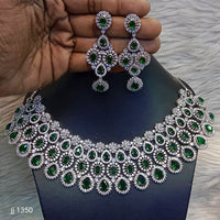 Jain Jewellers American Diamond Jewellery Necklace Set