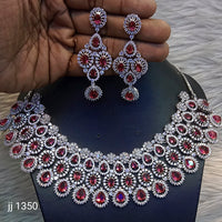 Jain Jewellers American Diamond Jewellery Necklace Set