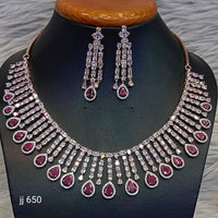 Jain Jewellers American Diamond Jewellery Necklace Set