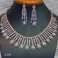 Jain Jewellers American Diamond Jewellery Necklace Set