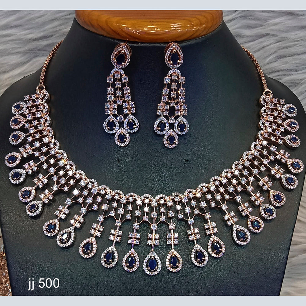 Jain Jewellers American Diamond Jewellery Necklace Set
