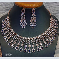 Jain Jewellers American Diamond Jewellery Necklace Set
