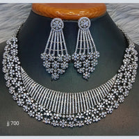 Jain Jewellers American Diamond Jewellery Necklace Set