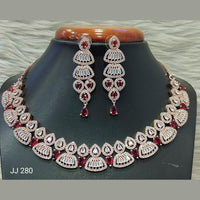 Jain Jewellers American Diamond Jewellery Necklace Set