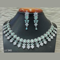 Jain Jewellers American Diamond Jewellery Necklace Set