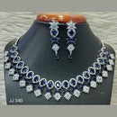 Jain Jewellers American Diamond Jewellery Necklace Set