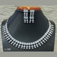 Jain Jewellers American Diamond Jewellery Necklace Set
