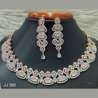 Jain Jewellers American Diamond Jewellery Necklace Set