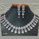 Jain Jewellers American Diamond Jewellery Necklace Set