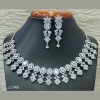 Jain Jewellers American Diamond Jewellery Necklace Set