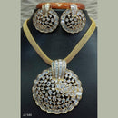 Jain Jewellers Gold Plated AD Stone Pendant Set