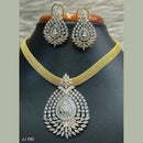 Jain Jewellers Gold Plated AD Stone Pendant Set