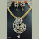 Jain Jewellers Gold Plated AD Stone Pendant Set