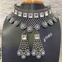 Jain Jewellers American Diamond Choker Necklace Set