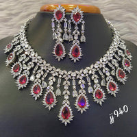 Jain Jewellers American Diamond Necklace Set