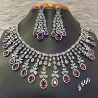 Jain Jewellers American Diamond Necklace Set
