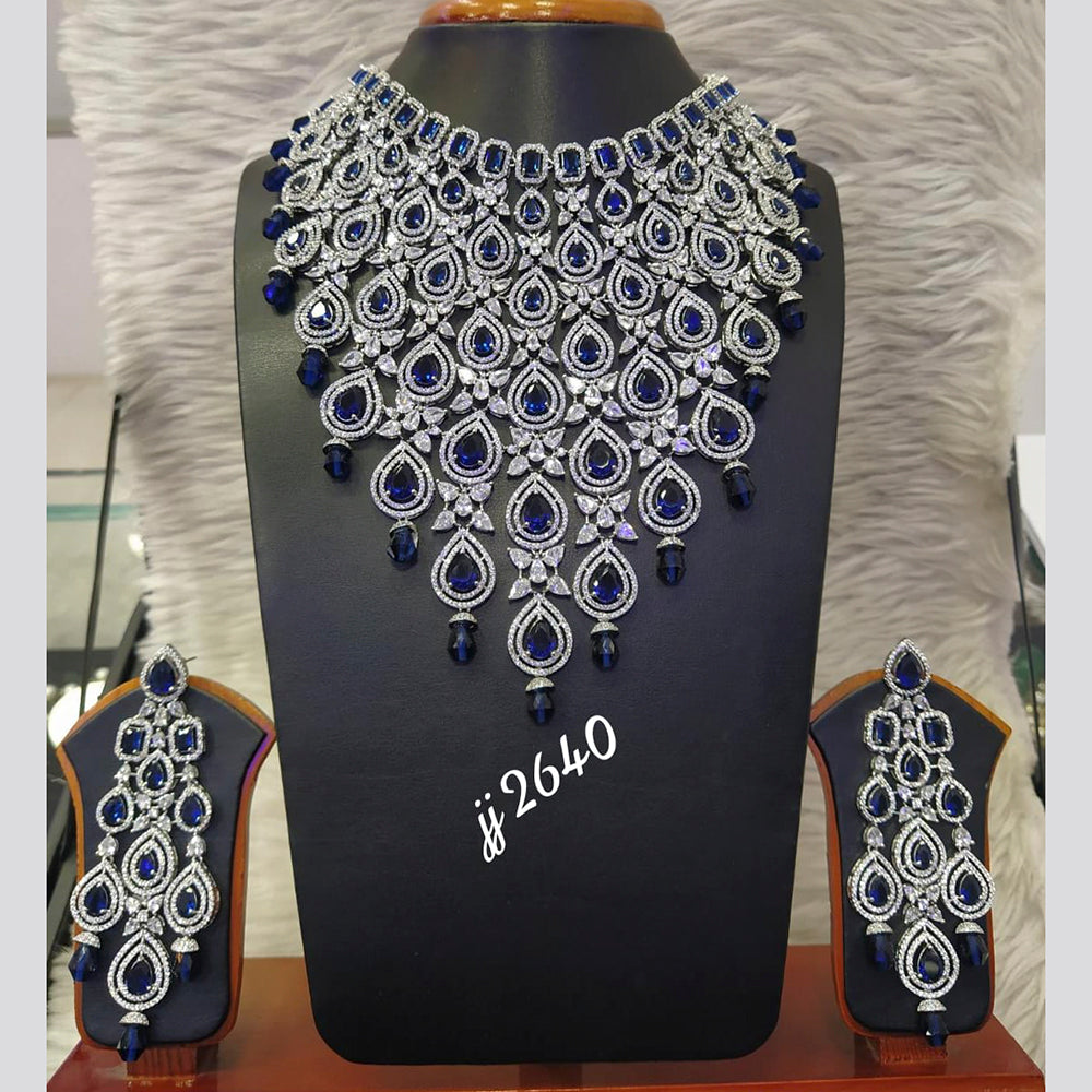 Jain Jewellers American Diamond Necklace Set
