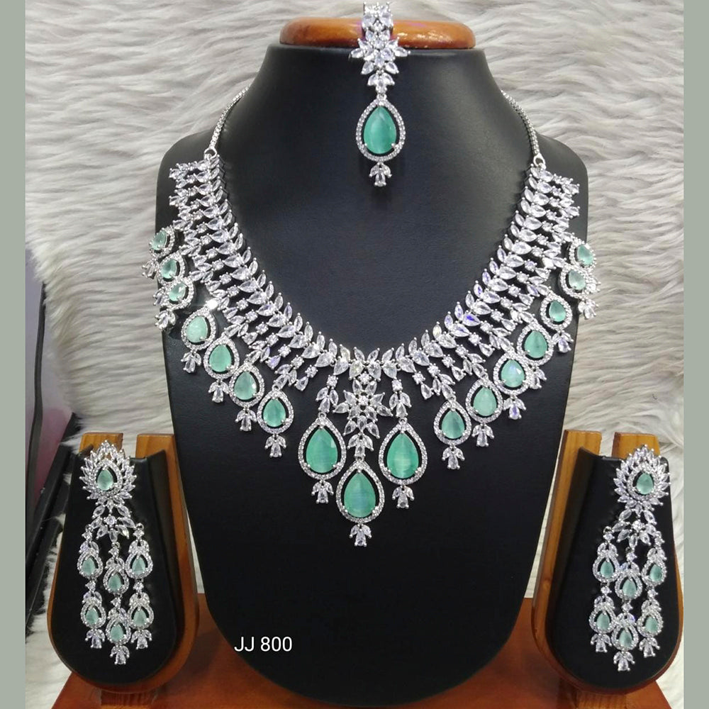 Jain Jewellers AD Stone Necklace Set