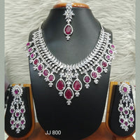 Jain Jewellers AD Stone Necklace Set