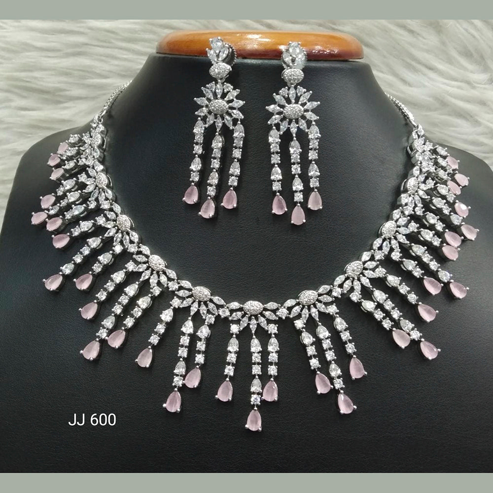 Jain Jewellers AD Stone Necklace Set