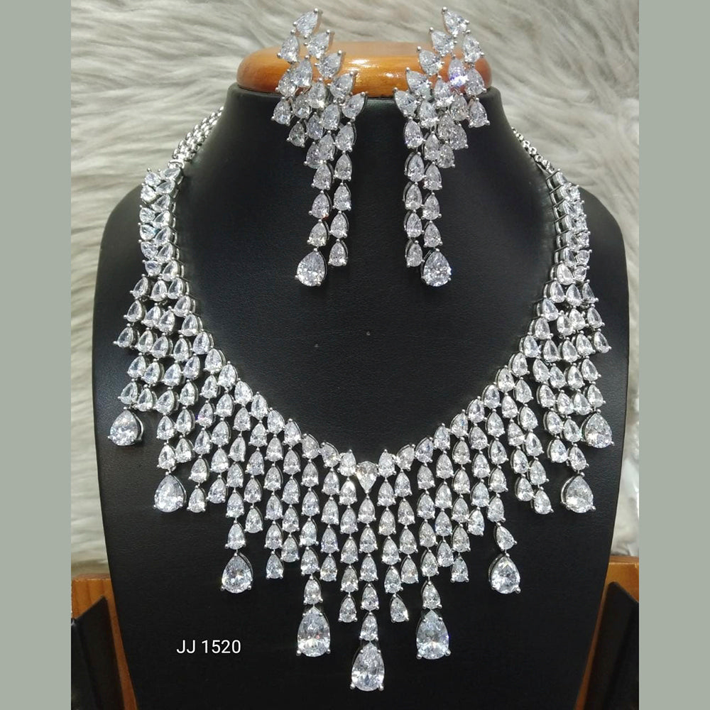 Jain Jewellers AD Stone Necklace Set
