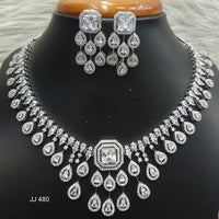 Jain Jewellers AD Stone Necklace Set