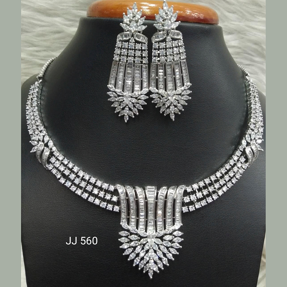 Jain Jewellers AD Stone Necklace Set