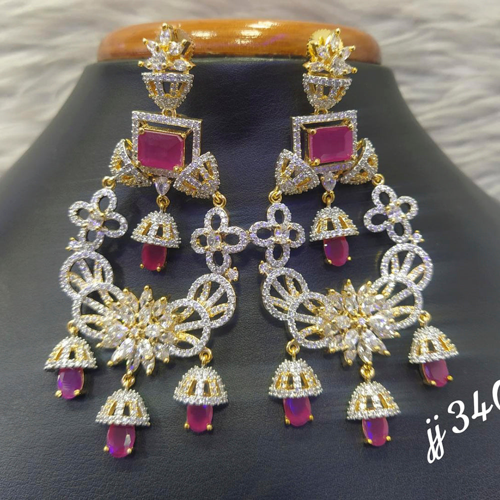Jain Jewellers Ad Stone Dangler Earrings