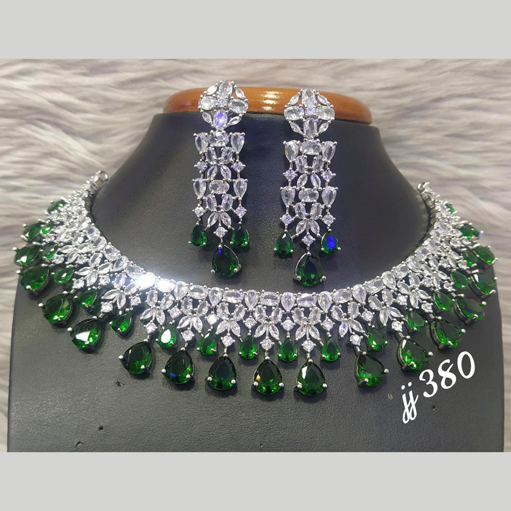Jain Jewellers AD Stone Necklace Set