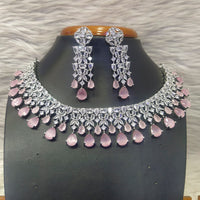 Jain Jewellers AD Stone Necklace Set