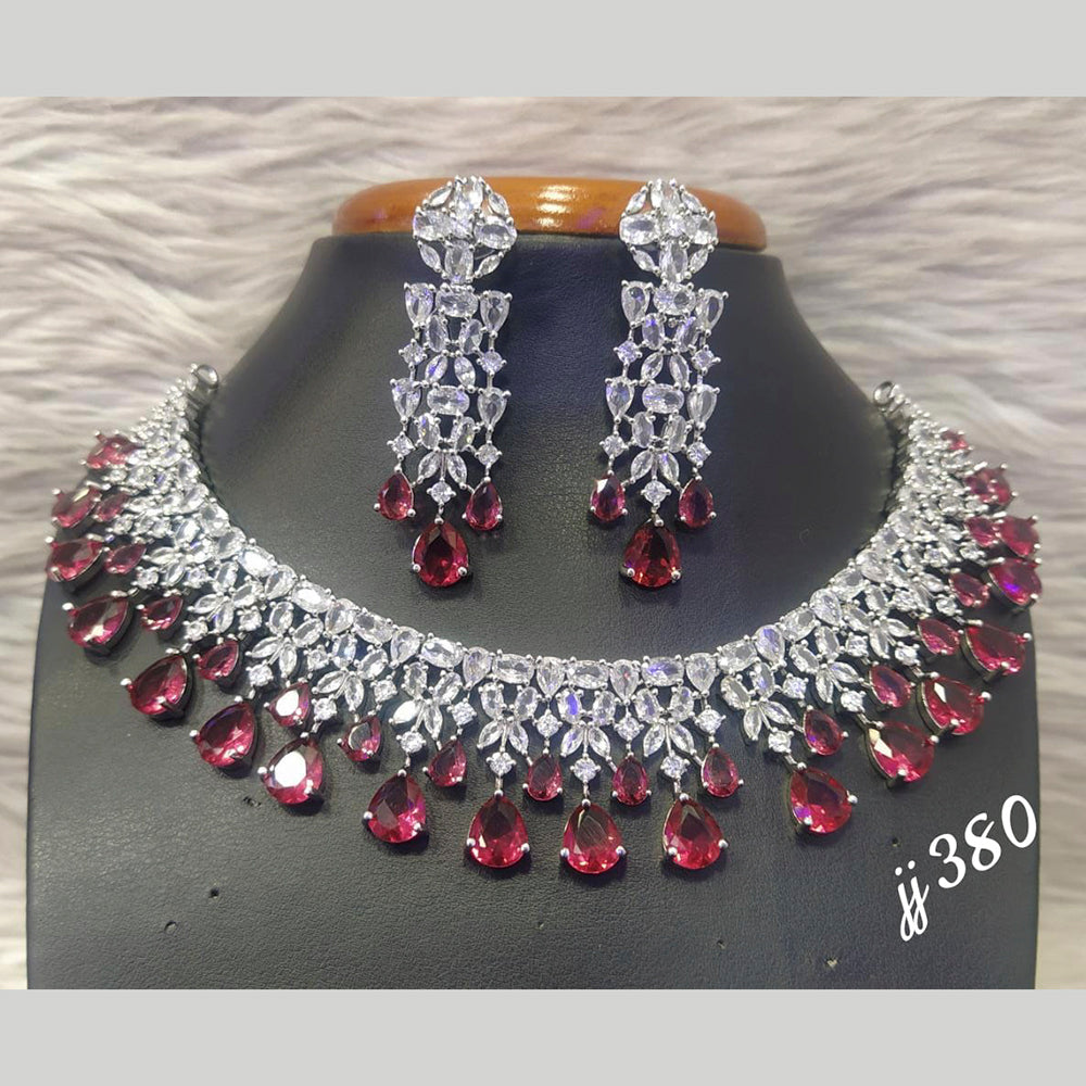 Jain Jewellers AD Stone Necklace Set