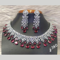 Jain Jewellers AD Stone Necklace Set