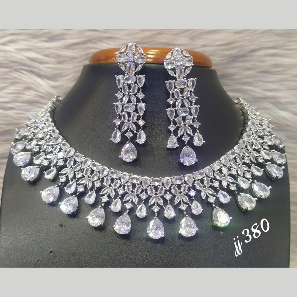 Jain Jewellers AD Stone Necklace Set