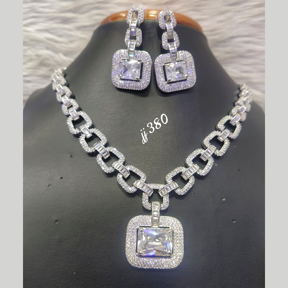 Jain Jewellers AD Stone Necklace Set