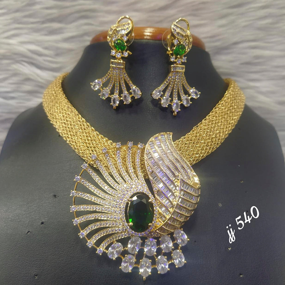 Jain Jewellers AD Stone Necklace Set