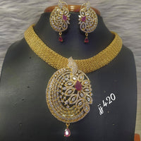 Jain Jewellers AD Stone Necklace Set