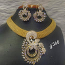 Jain Jewellers AD Stone Necklace Set